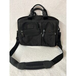 Tumi‎ Black Nylon Laptop Briefcase Business Travel Commuter Bag, Authentic